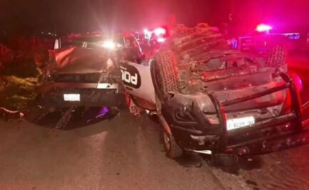 Muere policía de Progreso de Obregón, Hidalgo, en accidente vial; otro agente resulta lesionado