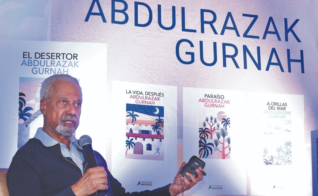 El Nobel de Literatura Abdulrazak Gurnah está de visita en la Ciudad de México antes de su participación en la Feria Internacional del Libro de Guadalajara. Foto: de BERENICE FREGOSO. EL UNIVERSAL