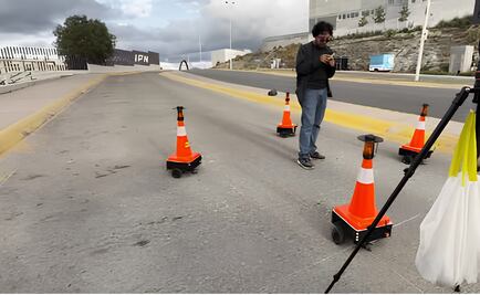 Egresados y maestros del IPN crean conos robotizados; buscan disminuir accidentes viales
