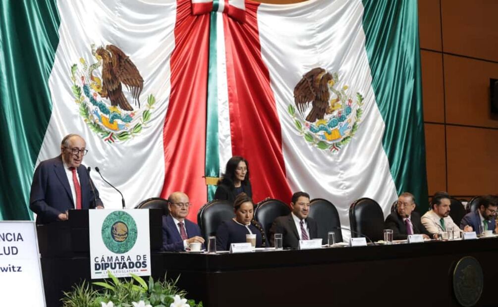 El doctor David Kershenobich secretario de Salud comparece ante la Comisión de Salud de la Cámara de Diputados (07/11/2025). Foto: Carlos Mejía / EL UNIVERSAL