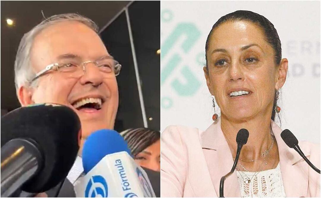 El canciller señaló que la jefa de Gobierno no tendría que pedir licencia a su cargo de manera anticipada, pues afirmó que él va ganando las preferencias para ser candidato de Morena. Foto: captura de pantalla / EL UNIVERSAL