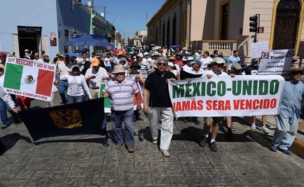 Marchan en Mérida a favor de México Unido
