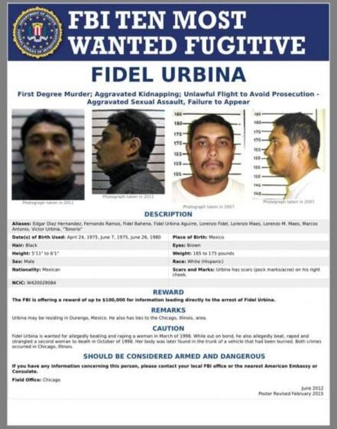 Detiene AIC en México a uno de los 10 más buscados del FBI
