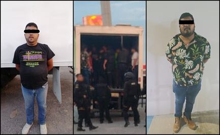 Detienen a dos "polleros" que trasladaban a 83 migrantes en Nuevo León