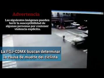 Investigan si ciclista atropellado recibió también bala perdida