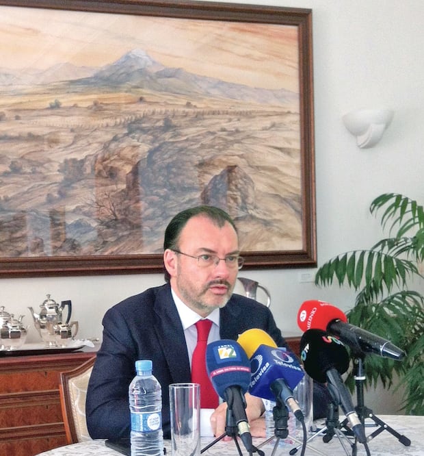 El canciller mexicano, Luis Videgaray, señaló que el objetivo es que si un país quiere salir no sea por la decisión de un solo presidente. LUIS MÉNDEZ. EL UNIVERSAL