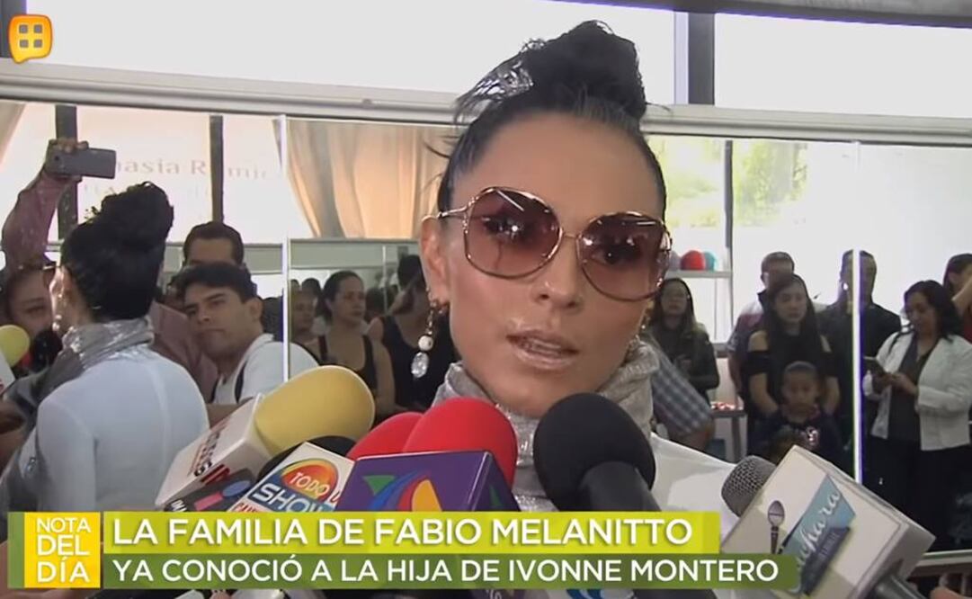 Ivonne Montero y su hija se encontraron con la hermana de Melanitto FOTO: TOMADA DE VIDEO