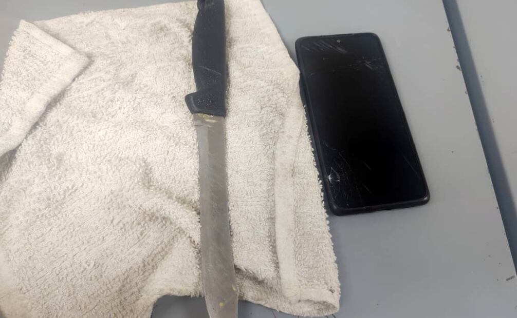 Menor de edad presentaba arma punzo cortante. Foto: Especiales