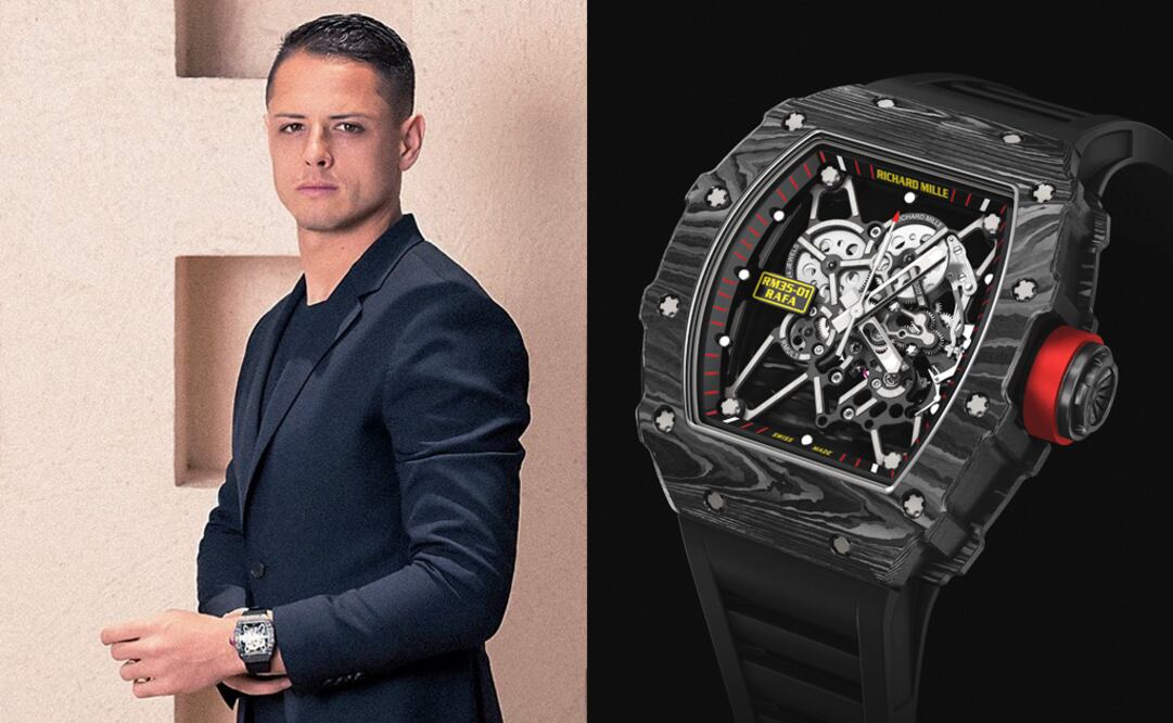 Chicharito con el Richard Mille RM 035-01 Rafael Nadal.