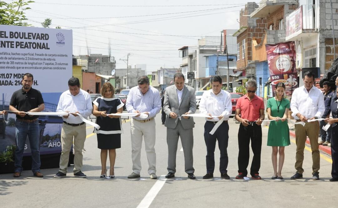 El gobernador de Morelos realizó una gira de trabajo por los municipios de Jojutla, Cuernavaca y Jiutepec, donde entregó obra pública. Foto: Twitter @cuauhtemocb10