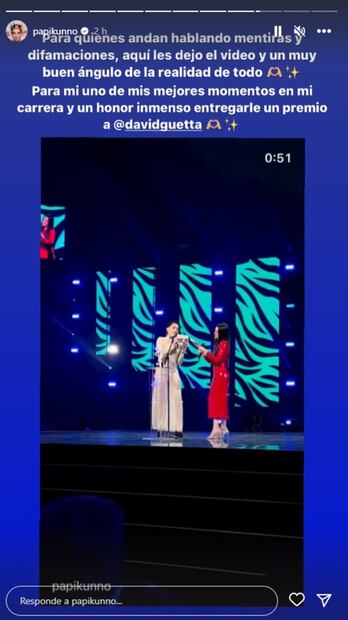 Kunno y David Guetta vivieron un momento incómodo por un beso y todo quedó en video