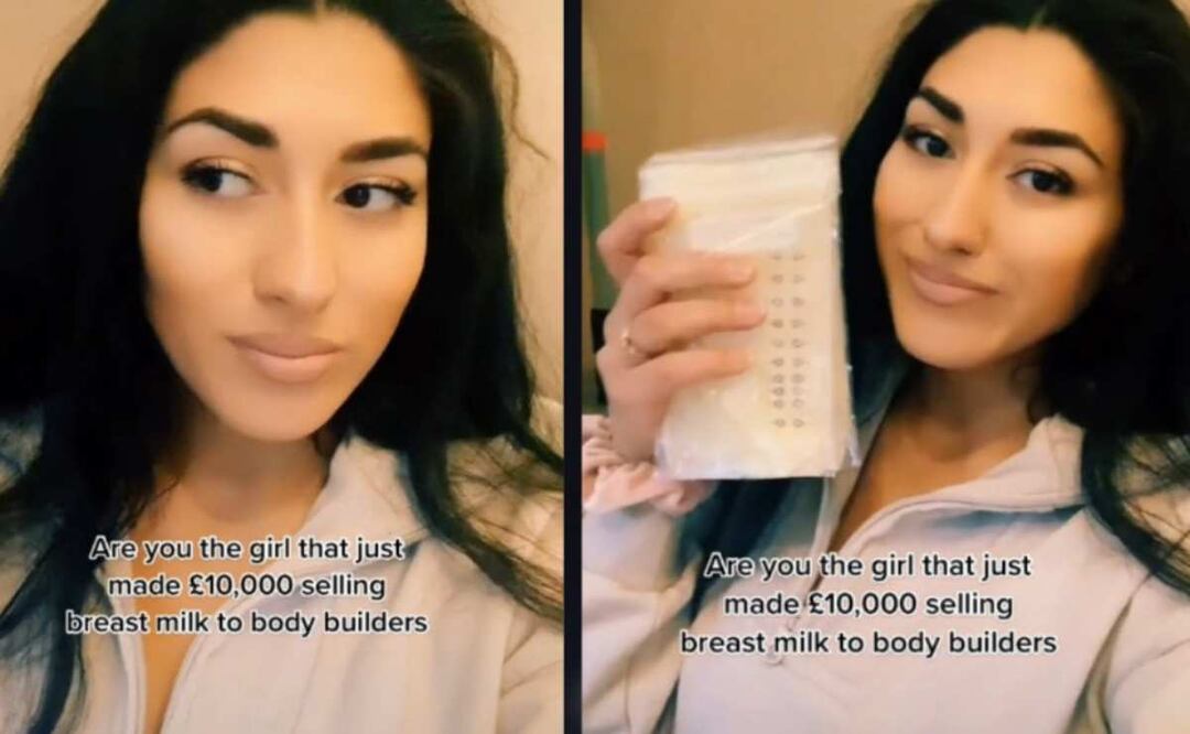 La británica ha sido criticada en redes sociales por vender su leche materna