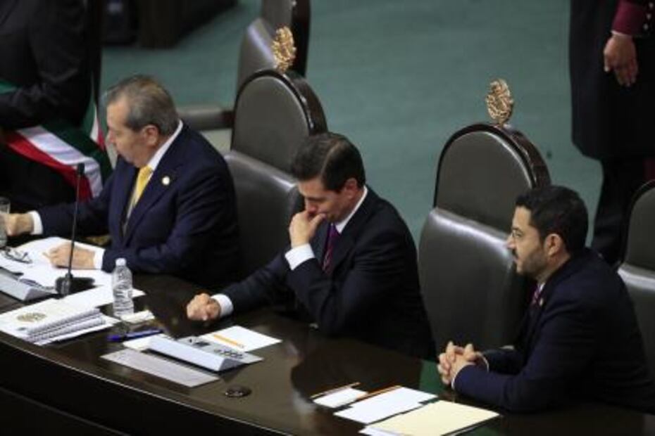 Así reaccionó Peña Nieto durante el discurso de AMLO