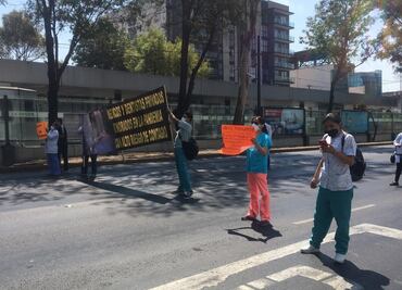 Médicos privados continúan bloqueo en Tlalpan; piden vacunas anticovid