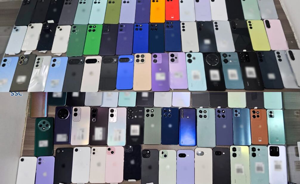 Teléfonos robados en Morelos (29/09/2025). Foto: Especial