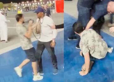 Samuel Eto'o golpea brutalmente a aficionado tras salir del Brasil vs Corea del Sur
