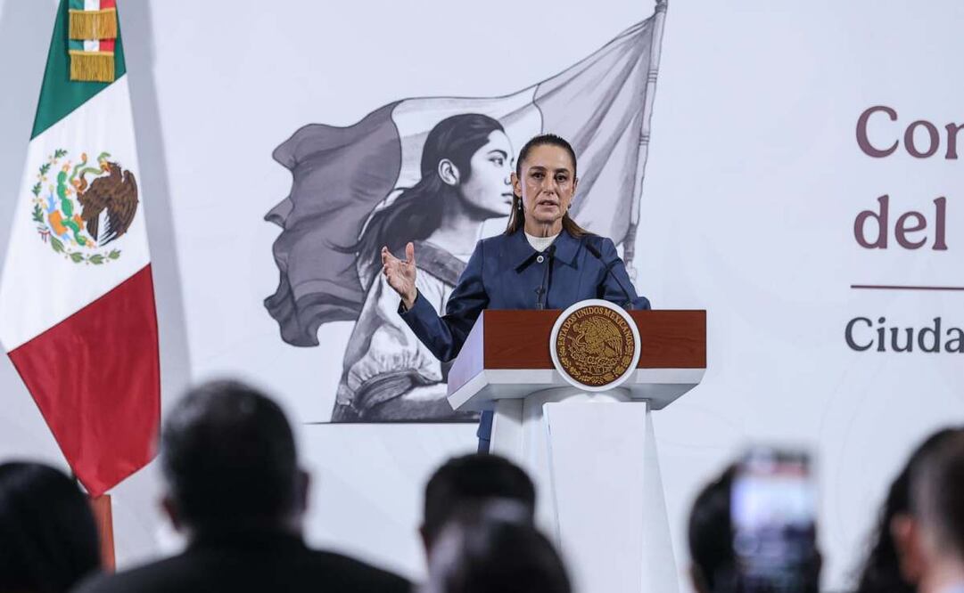 Conferencia mañanera de la presidenta Claudia Sheinbaum en el Palacio Nacional. Foto: Gabriel Pano / EL UNIVERSAL