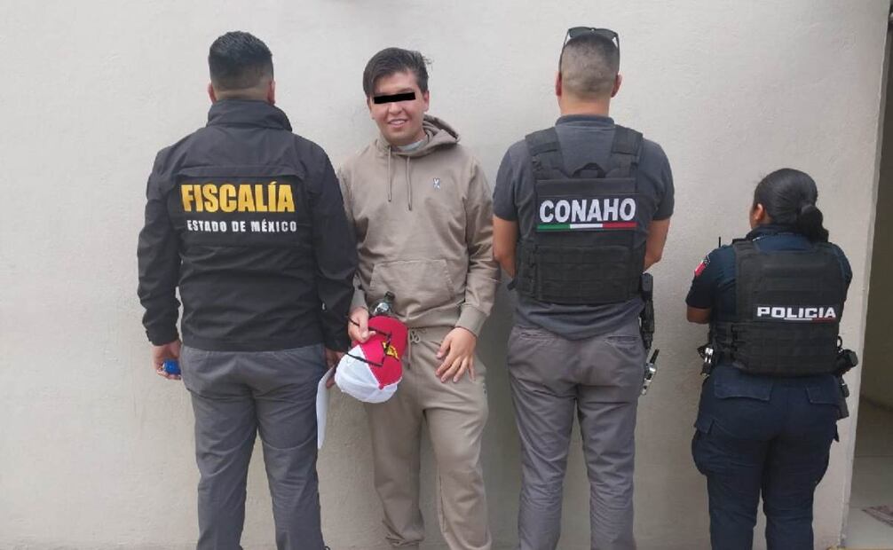 Elementos de ambas corporaciones, municipal y estatal, cumplimentaron una orden de aprehensión y el influencer fue trasladado al Penal de Barrientos. Foto: Especial