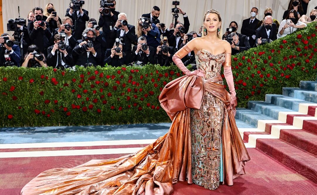 La actriz Blake Lively asiste al Met Gala 2022. Foto: AFP/ Jamie McCarth, archivo El Universal 