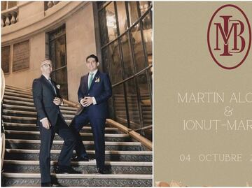 Esta fue la invitación a la boda de Martín Alonso Borrego en el Munal; incluía cuenta en euros y mesa de regalos