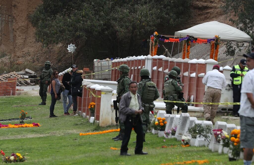Balacera en panteón de Naucalpan. FOTO: Iván Montaño/ EL UNIVERSAL/