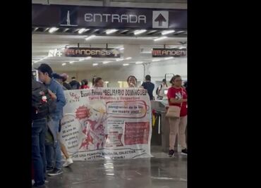 Maestros de la CNTE toman estaciones del Metro de la CDMX; permiten el paso libre a usuarios