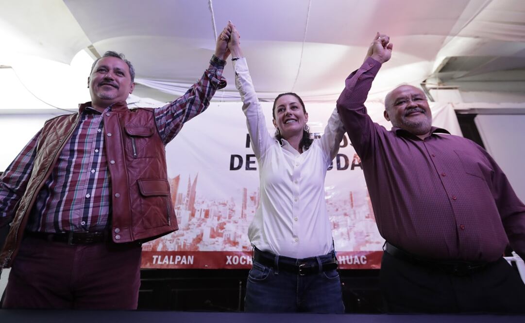 Los jefes delegacionales de Tláhuac, Xochimilco y Tlalpan en el foro "Hablemos de la Ciudad". (Foto: Alejandro Acosta/El Universal)