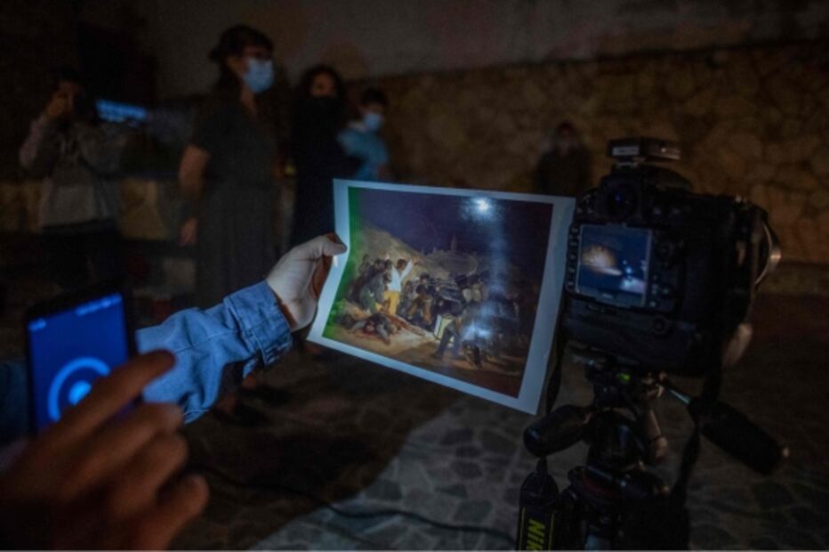 Recrean pinturas de van Gogh y Goya en clave pandémica