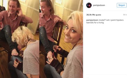 Paris Jackson pinta las uñas a Macaulay Culkin