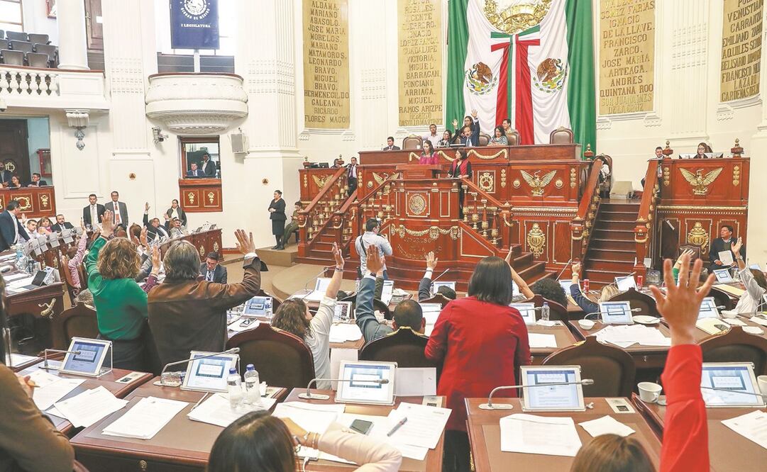 Sesión en el Congreso de la Ciudad de México. Foto: Archivo / EL UNIVERSAL