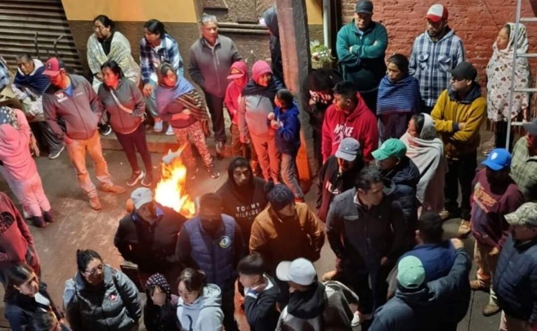 Vecinos de la comunidad indígena de Cherán, Michoacán, participa en linchamiento de un presunto homicida de un comerciante (03/06/2025). Foto: Facebook (@Cherán K'eri Oficial)