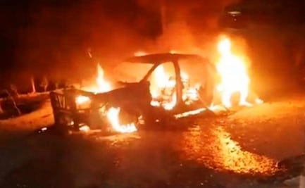 Enfrentamiento en Rayones, Nuevo León; balacera entre cárteles deja cinco muertos y vehículos incendiados