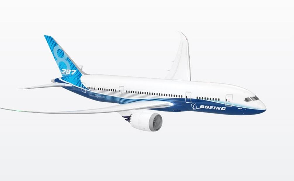 Avión Boeing 787-8. Foto:Boeing