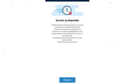 Usuarios reportan nueva falla en servicios de BBVA México