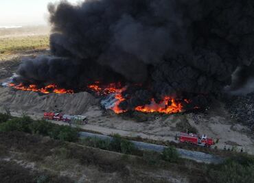 Prevén afectaciones en calidad del aire por incendio en SIMEPRODE en Nuevo León; perjudicará Zona Metropolitana de Monterrey