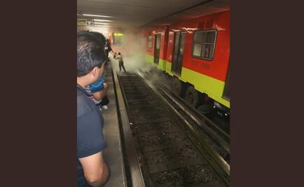 Usuarios reportan humo en Metro Guerrero