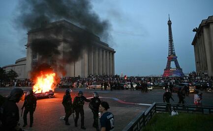 FOTOS: Disturbios en festejos del PSG deja más de 400 detenidos en Francia; aficionados marcharon por las avenidas cerca del Arco del Triunfo