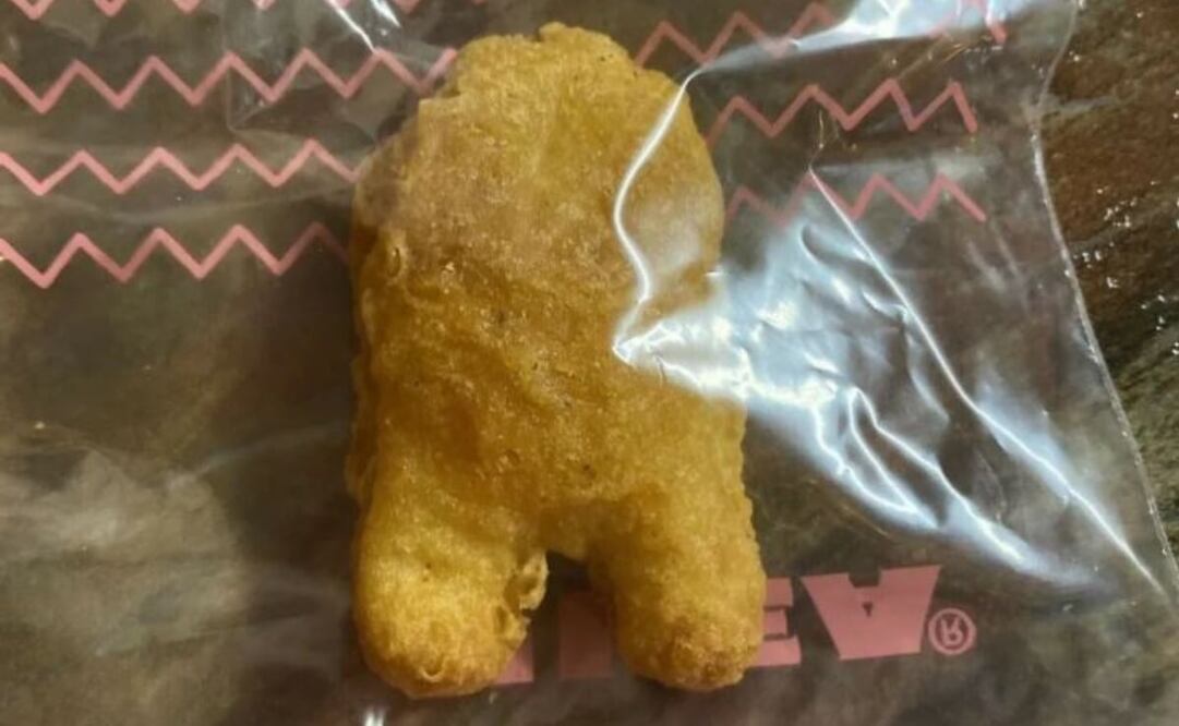 Es un nugget de pollo de McDonald's.