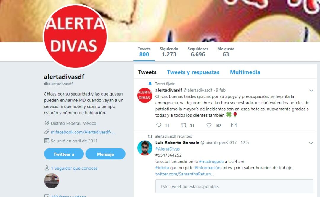 Aspecto del sitio donde se pide evitar hoteles de la zona Foto: Especial