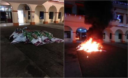 Queman propaganda de diputado de PVEM en Chiapas