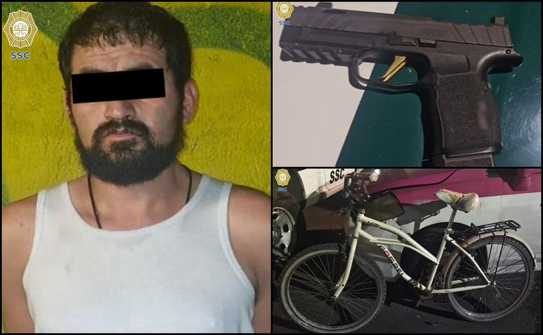 Detienen a presunto responsable de matar a balazos a tres personas en la alcaldía Tláhuac. Foto: Especial