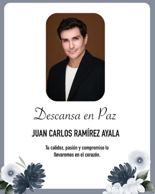Agencia de representación de Juan Carlos Ramírez dio a conocer la noticia de su deceso.
Imagen: Instagram