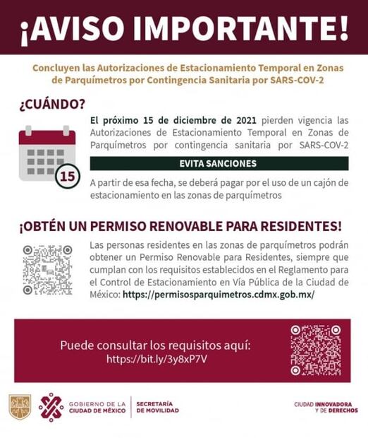 Así puedes renovar el permiso de parquímetro para residentes en CDMX