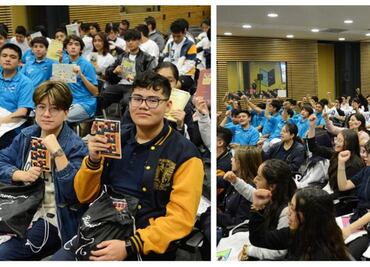 Con un ¡Goya! Graue celebra la entrega de libros a estudiantes de nuevo ingreso al bachillerato