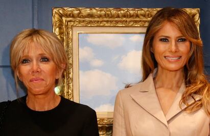 Melania Trump y Brigitte Macron, las protagonistas de la "otra cumbre"