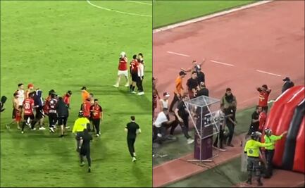 VIDEO: El clásico venezolano entre Caracas y Deportivo Táchira se interrumpió por violencia de aficionados a jugadores