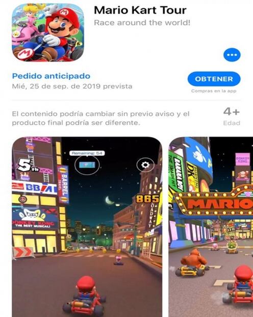 Ya hay fecha para el lanzamiento de Mario Kart Tour para celulares