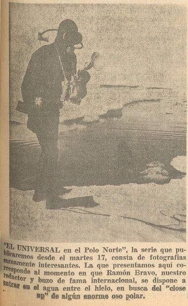 Ataque de un oso polar: la odisea de un reportero de EL UNIVERSAL en el Polo Norte en 1968