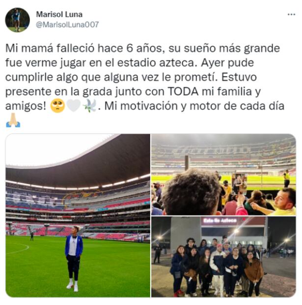 Jugadora del Club Puebla y su emotivo mensaje a su madre fallecida: "Cumplí algo que le prometí"
