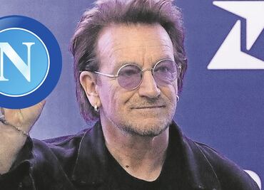 El vocalista Bono de U2, festejó su cumpleaños en Nápoles y confesó ser "alérgico a la Juventus"